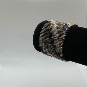 Beaded cuff bracelet